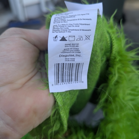 Sesame Street Adult Oscar The Grouch Costume - Picture 3 of 5